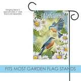 Bluebirds & Daisies Flag image 3