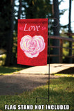 Heart Rose Flag image 7