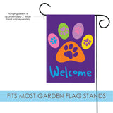 Welcome Paws- Purple Flag image 3