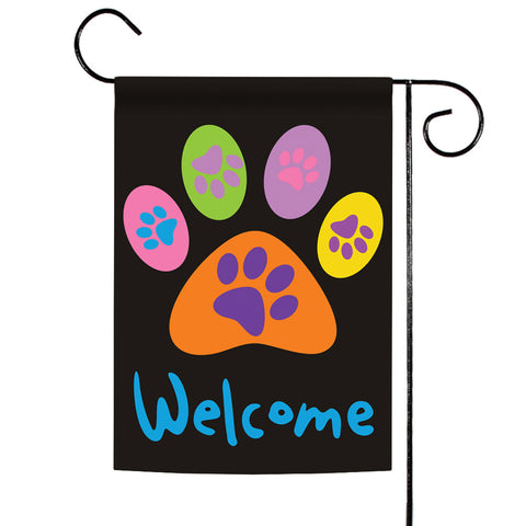 Welcome Paws- Black Flag image 1