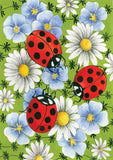 Flowers & Ladybugs Flag image 2
