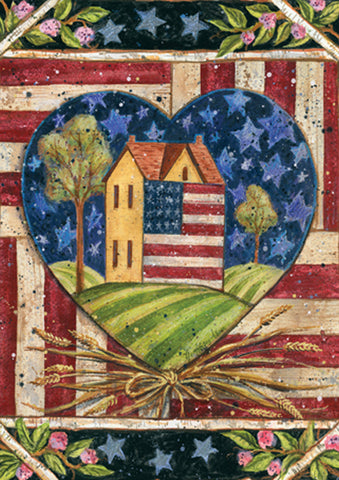 American Folk Heart Flag image 1