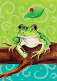 Frog On A Branch Flag image 2