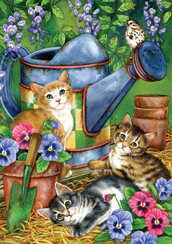 Garden Kitties Flag image 1