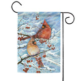 Cardinals & Berries Flag image 1