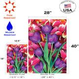 Purple Tulips Flag image 6