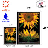 Sunflowers On Black Flag image 6