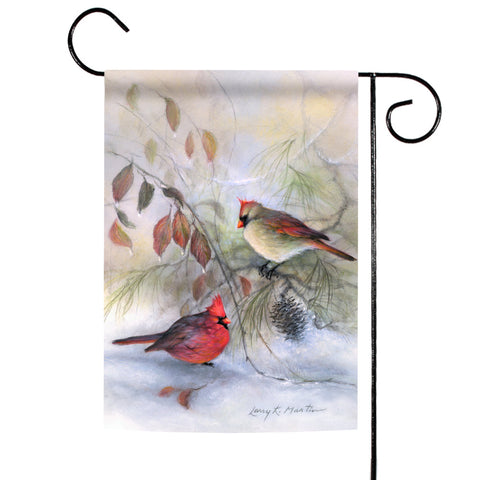 Winter Rest Cardinals Flag image 1