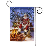 Fireside Santa Flag image 1