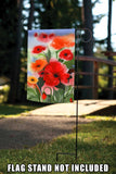 Watercolor Poppies Flag image 7