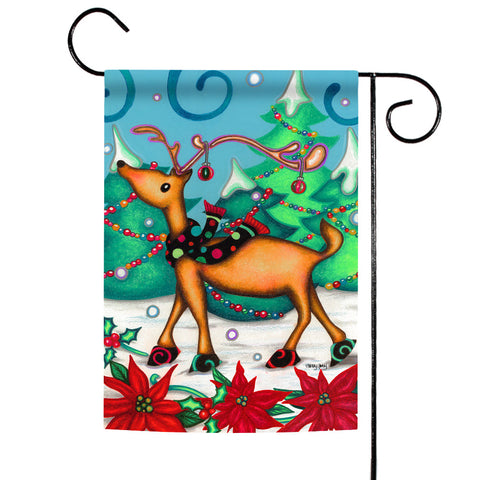 Festive Reindeer Flag image 1