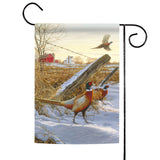 Pleasant Pheasants Flag image 1