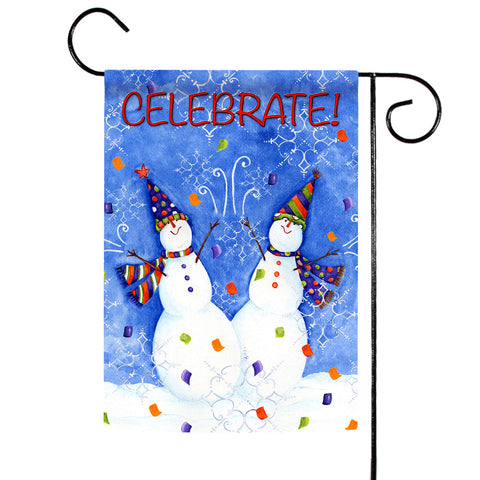 Snowman Celebration Flag image 1