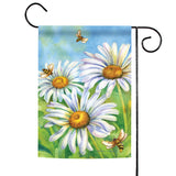 Honey Bees And Daisies Flag image 1