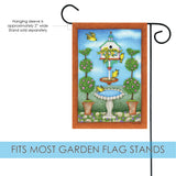 Gold Finch Birdhouse Flag image 3