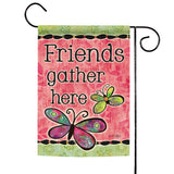 Friends Gather Here Flag image 1