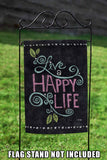 Happy Life Chalkboard Flag image 7