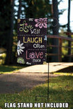 Live Laugh Love Chalkboard Flag image 7