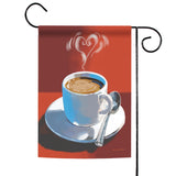 Smiling Heart Coffee Flag image 1
