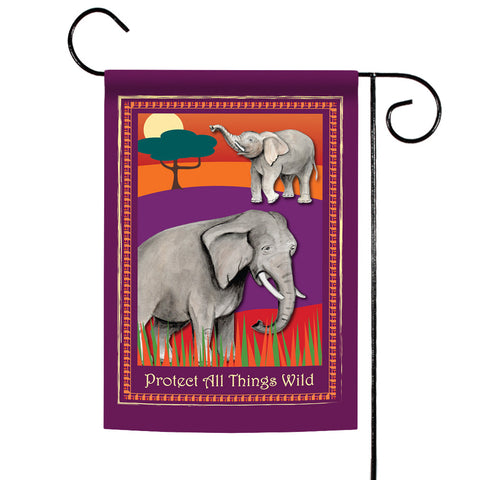Protect Elephants Flag image 1