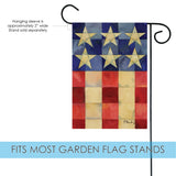 Stars And Stripes On Squares Flag image 3