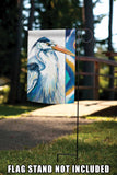Hand Painted Heron Flag image 7