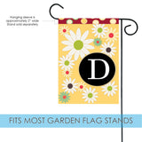 Floral Monogram-D Flag image 3