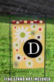 Floral Monogram-D Flag image 7