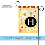 Floral Monogram-H Flag image 3