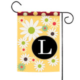 Floral Monogram-L Flag image 1