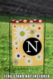 Floral Monogram-N Flag image 7