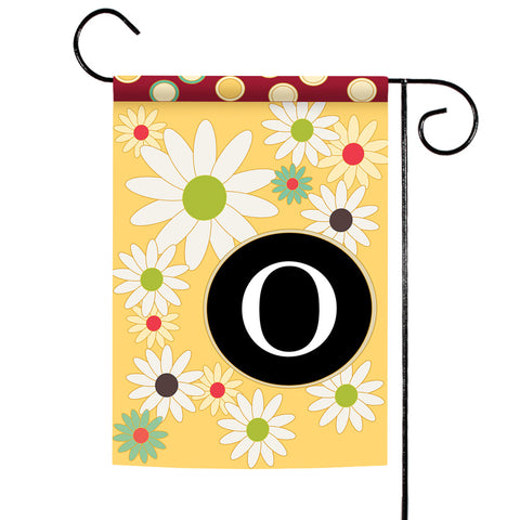 Floral Monogram-O Flag image 1