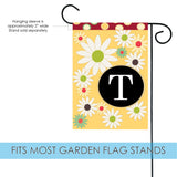 Floral Monogram-T Flag image 3