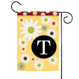 Floral Monogram-T Flag image 1