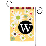Floral Monogram-W Flag image 1