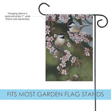 Forget Me Not Chickadees Flag image 3