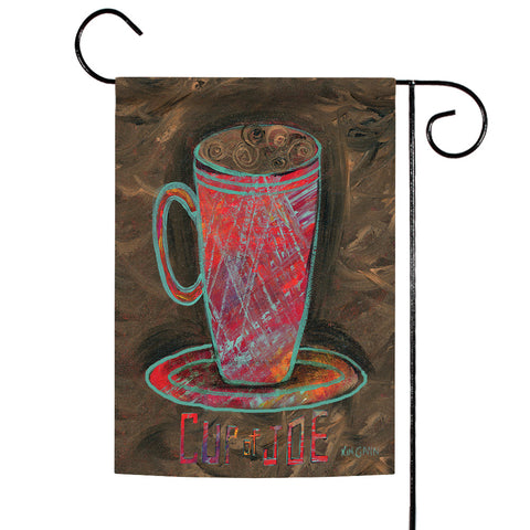 Oil Pastel Cup Of Joe Flag image 1