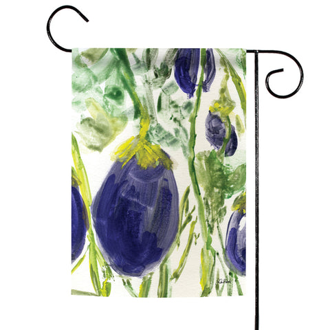Watercolor Eggplants Flag image 1
