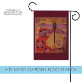 Dragonfly And Poppies Flag image 3