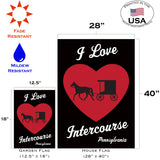 I Love Intercourse Flag image 6