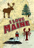 I Love Maine Flag image 2