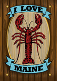 Maine Lobster Sign Flag image 2