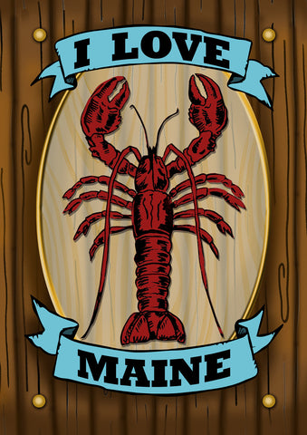 Maine Lobster Sign Flag image 1