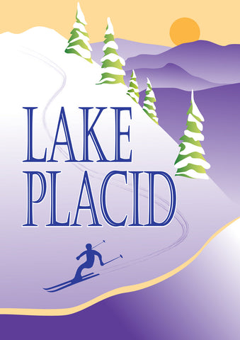 Ski Lake Placid Flag image 1