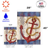 Rustic Anchor And Compass-Key West Flag image 6