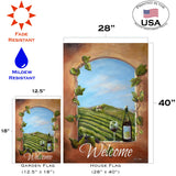 Vineyard View Welcome Flag image 6
