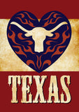 Texas Longhorn Heart Flag image 2
