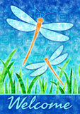 Dragonflies and Reeds Flag image 2