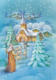 Snowy Nativity Flag image 2