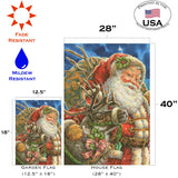 Santa and Reindeer Flag image 6
